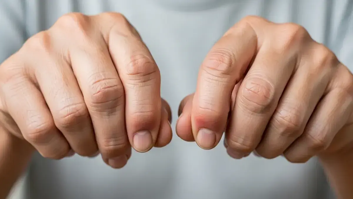 Como fica o dedo da mão com artrose