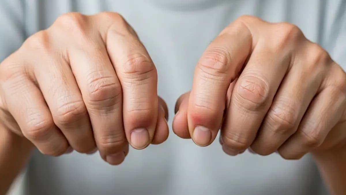 Como fica o dedo da mão com artrose